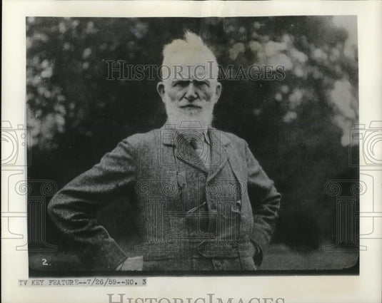 1959 Press Photo George Bernard Show - Historic Images