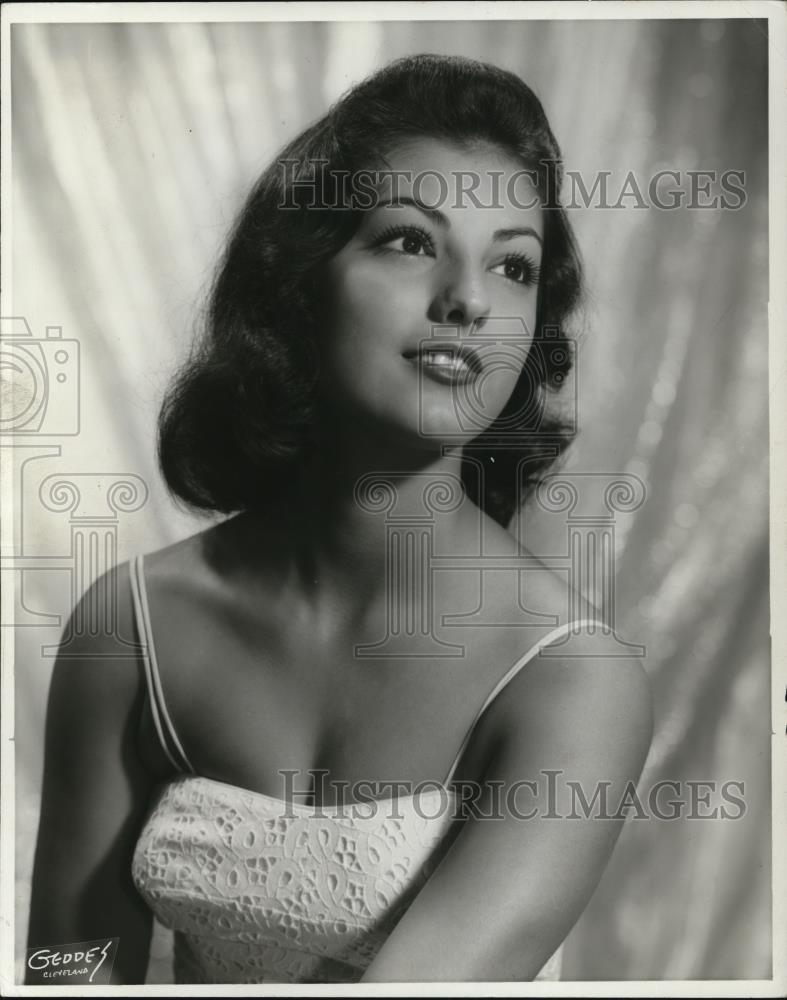 1960 Press Photo Bebe Russo, Miss Cleveland 1960 Contestant a - Historic Images