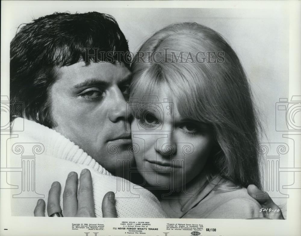 1968 Press Photo Carol White, Harry Andrews in I&#39;LL Never Forget What&#39;s IsName - Historic Images