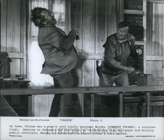 1970 Press Photo Forrest Tucker in Chisum - Historic Images
