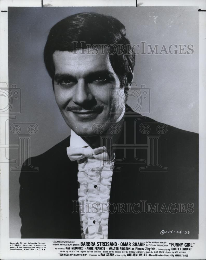 1973 Press Photo Omar Sharif stars in Funny Girl - Historic Images