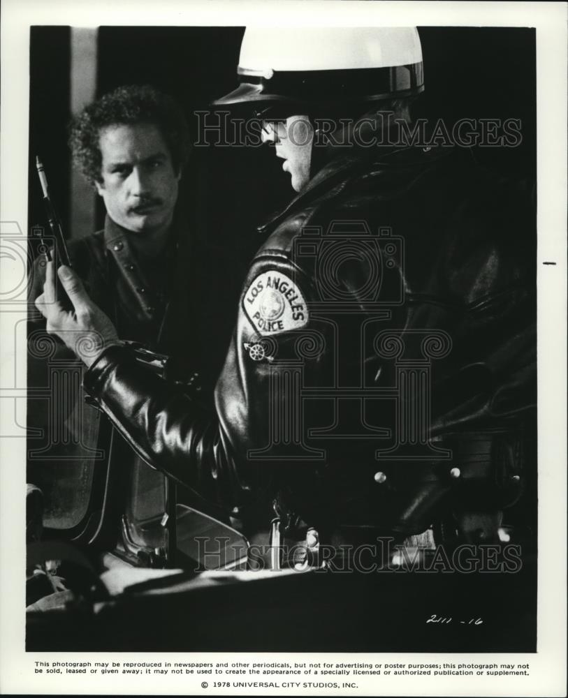1978 Press Photo Caskey Swaim & Richard Dreyfuss in The Big Fix - Historic Images