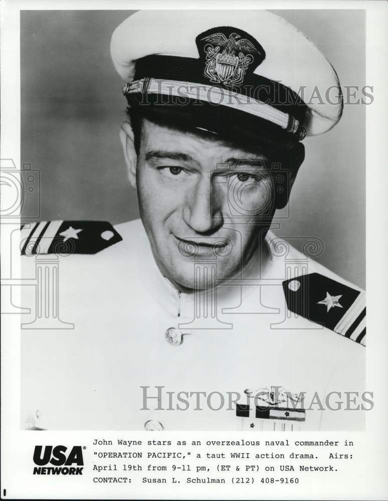 Press Photo John Wayne in Operation Pacific - Historic Images