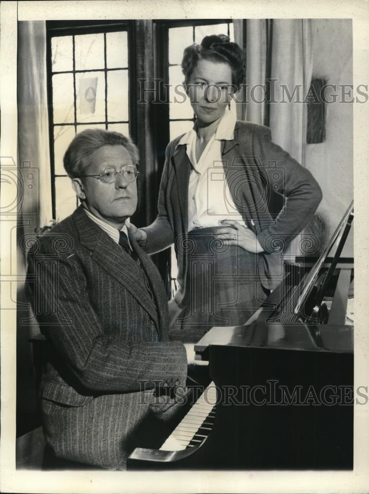 1943 Press Photo Artur Rodzinski Conductor Cleveland Orchestra - Historic Images