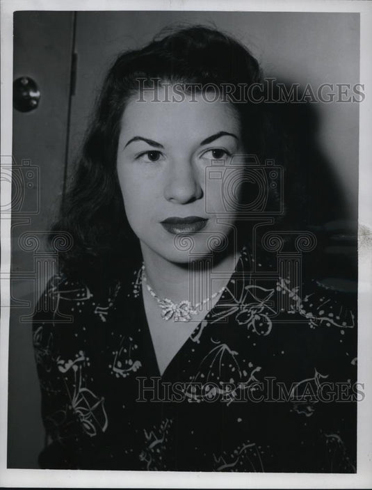 1949 Press Photo Miss Eunice Podis Pianist - Historic Images