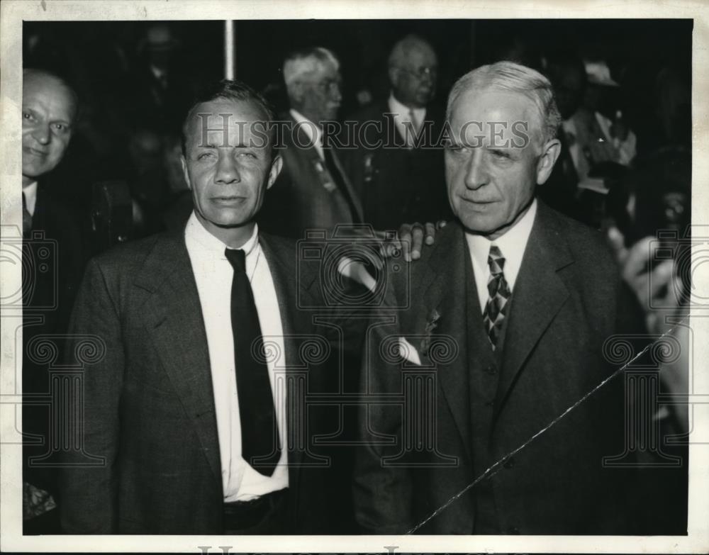 1936 Press Photo Teddy Roosevelt and Charles B Hilles - Historic Images