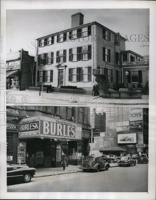 1950 Press Photo Where Paul Paul Revere Started and Stopped - Historic Images