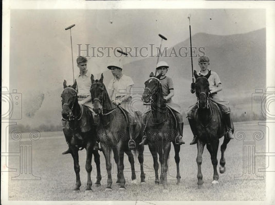 1933 Press Photo John Roosevelt Son of President Playing Polo - Historic Images