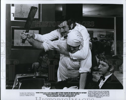 1977 Press Photo Monty Python's and now for Something Completely Different - Historic Images