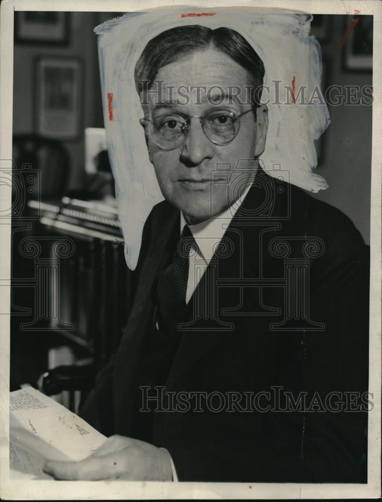 1932 Press Photo Newton D Baker Former Secretary of War - Historic Images