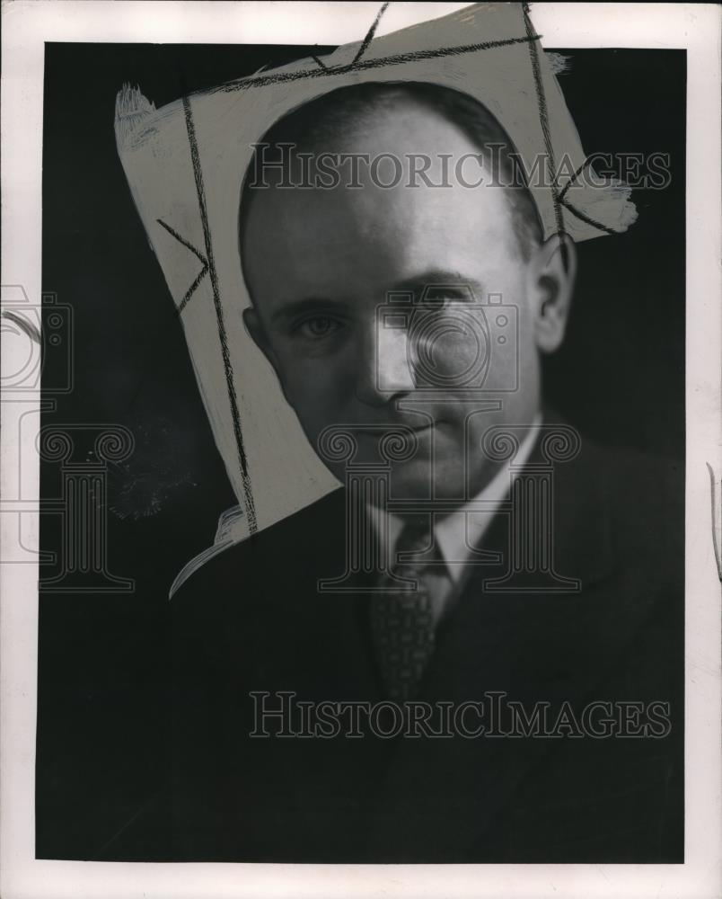 1947 Press Photo Dr Russell H Anderson of Western Reserve Historical Society - Historic Images