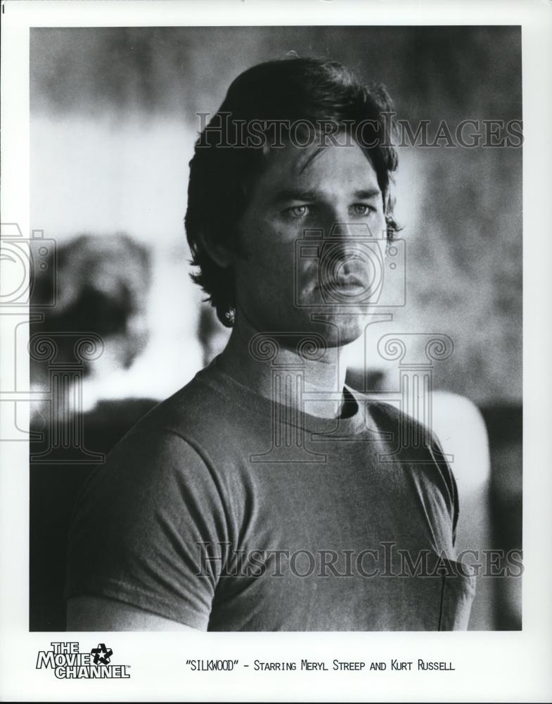 1985 Press Photo Kurt Russell in Silkwood - Historic Images