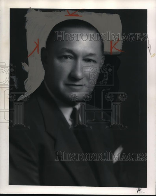 1955 Press Photo FJ Andre Director Fidelity Union Trust Company - Historic Images