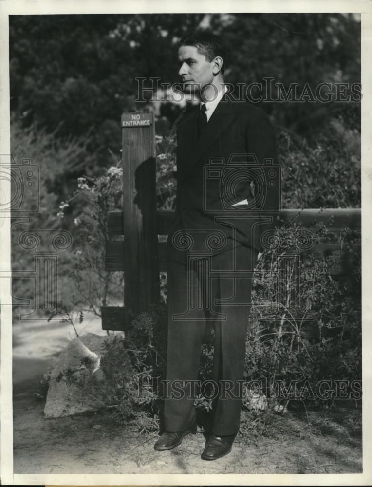 1934 Press Photo Joseph Schaffner Chicago Clothing Magnate . - Historic Images