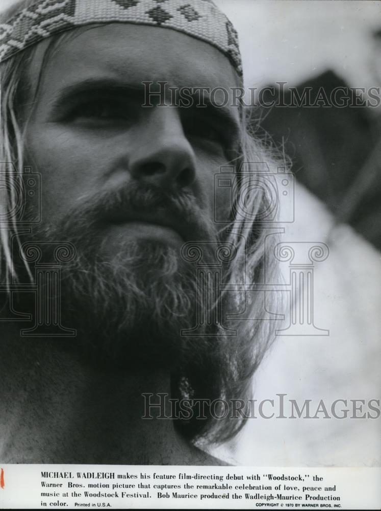 1970 Press Photo Michael Wadleigh in Woodstock - Historic Images