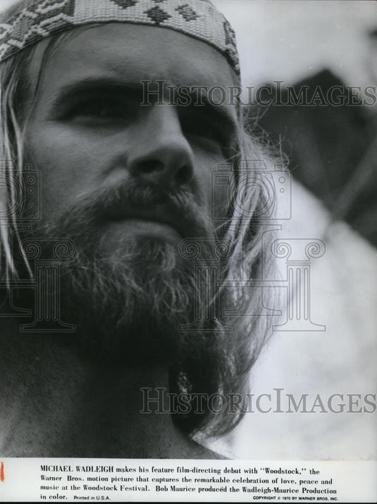 1970 Press Photo Michael Wadleigh in Woodstock - Historic Images