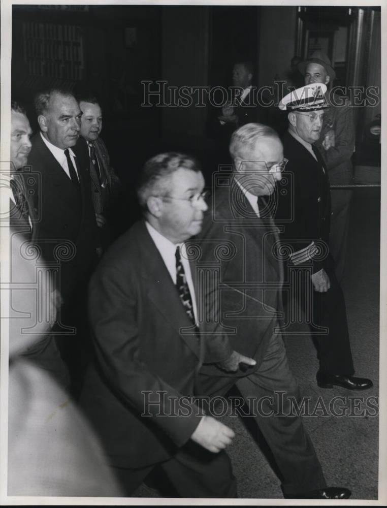 1952 Press Photo President Harry S Truman Visit To Cleveland - Historic Images