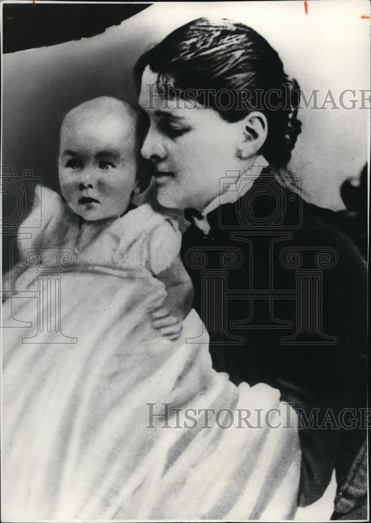 1978 Press Photo Franklin D Roosevelt with Mother - Historic Images