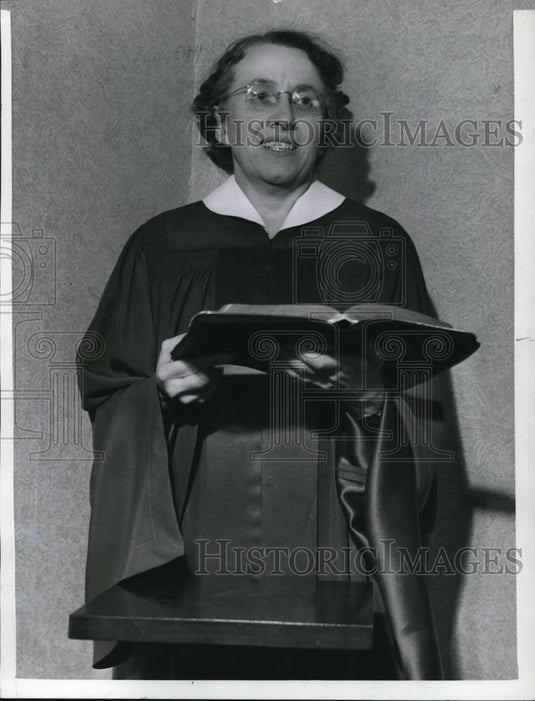 1941 Press Photo Rev Ruth Sargeant North Congregational Church - Historic Images