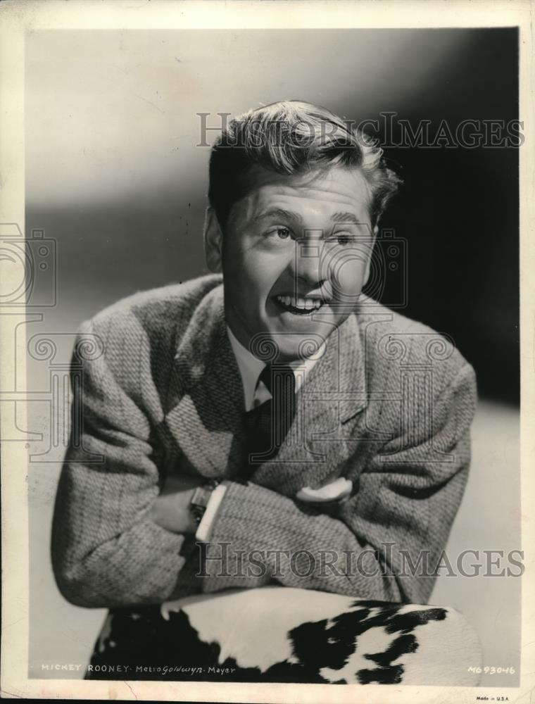 1942 Press Photo Mickey Rooney - 27 - Historic Images