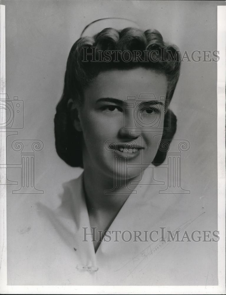 1942 Press Photo Elizabeth Ann Foote Nurse - Historic Images