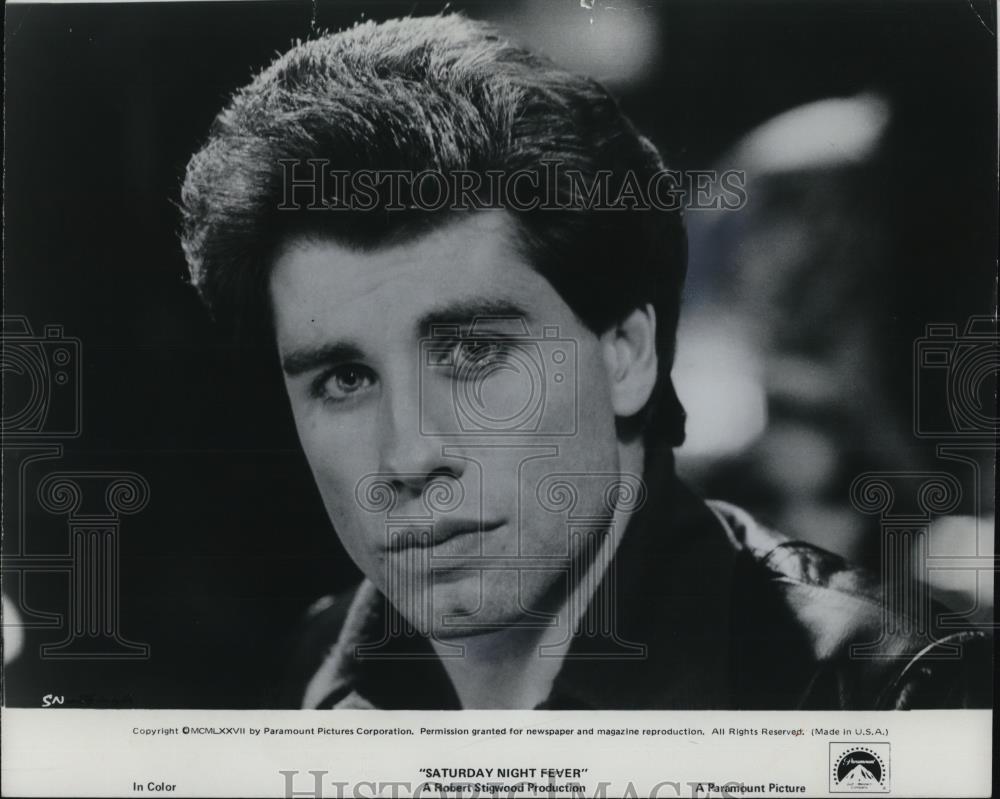 1977 Press Photo John Travolta in Saturday Night Fever - Historic Images