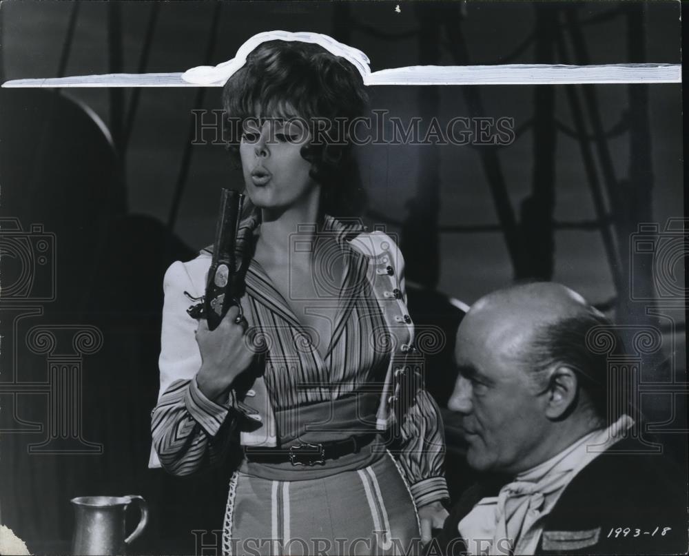 1967 Press Photo Jill St. John and Torin Thatcher star in The King's Pirate - Historic Images