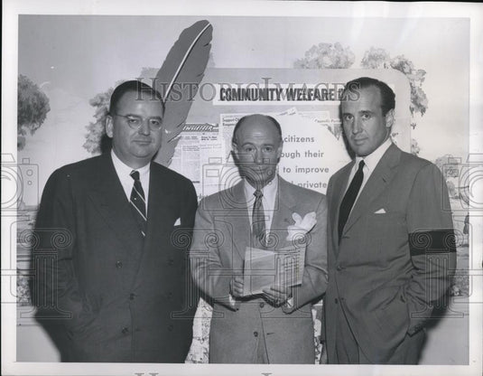 1953 Press Photo Louis Seltzer & James A Linen - Historic Images