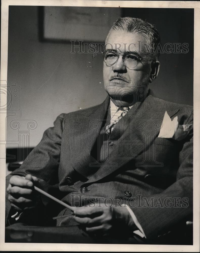 1954 Press Photo Edwin L Andrew Chairman of the Board Roller &amp; Smith &amp; Ross Inc - Historic Images