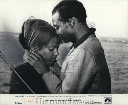 1974 Press Photo Joyce Walker and Rony in The Education of Sonny Carson - Historic Images