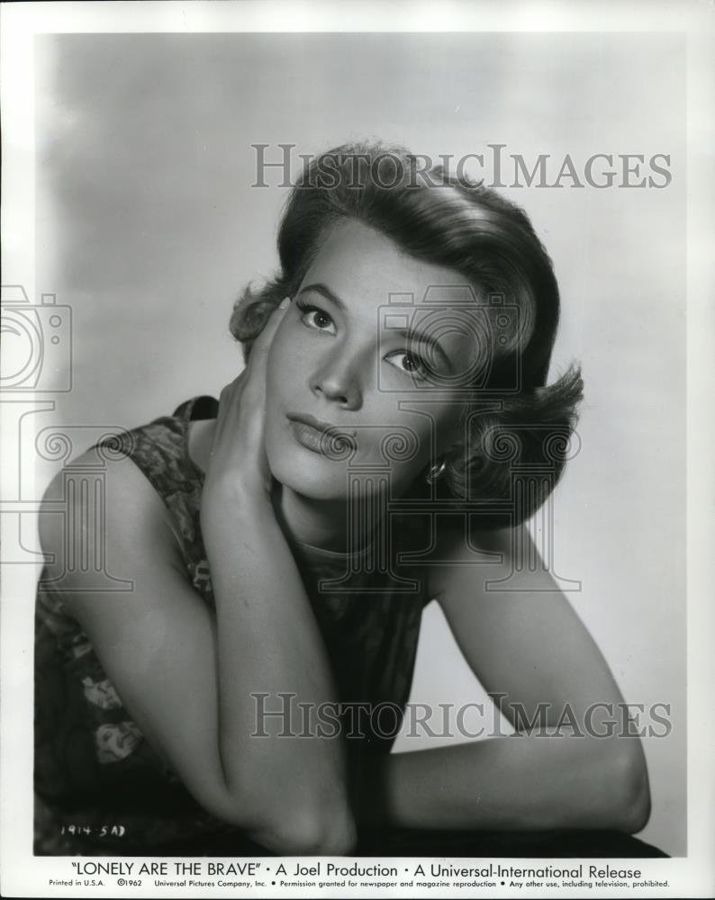 1962 Press Photo Gene Rowlands in Lonely are the Brave - Historic Images