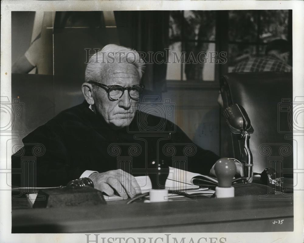 1962 Press Photo Spencer Tracy in Judgement at Nuremberg - Historic Images