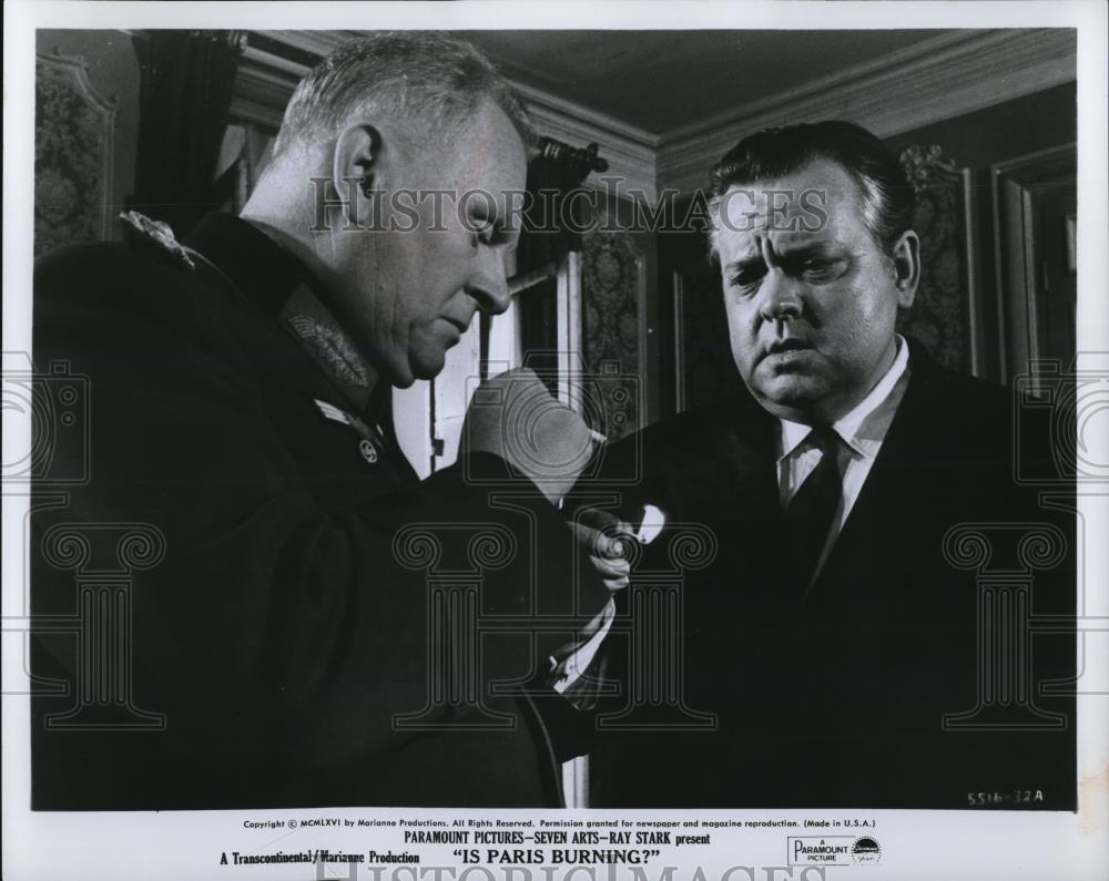 1966 Press Photo Orson Wells in Is Paris Burning? - Historic Images