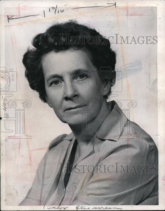 1961 Press Photo Josephine Robertson Peruvian revolution survivor - Historic Images
