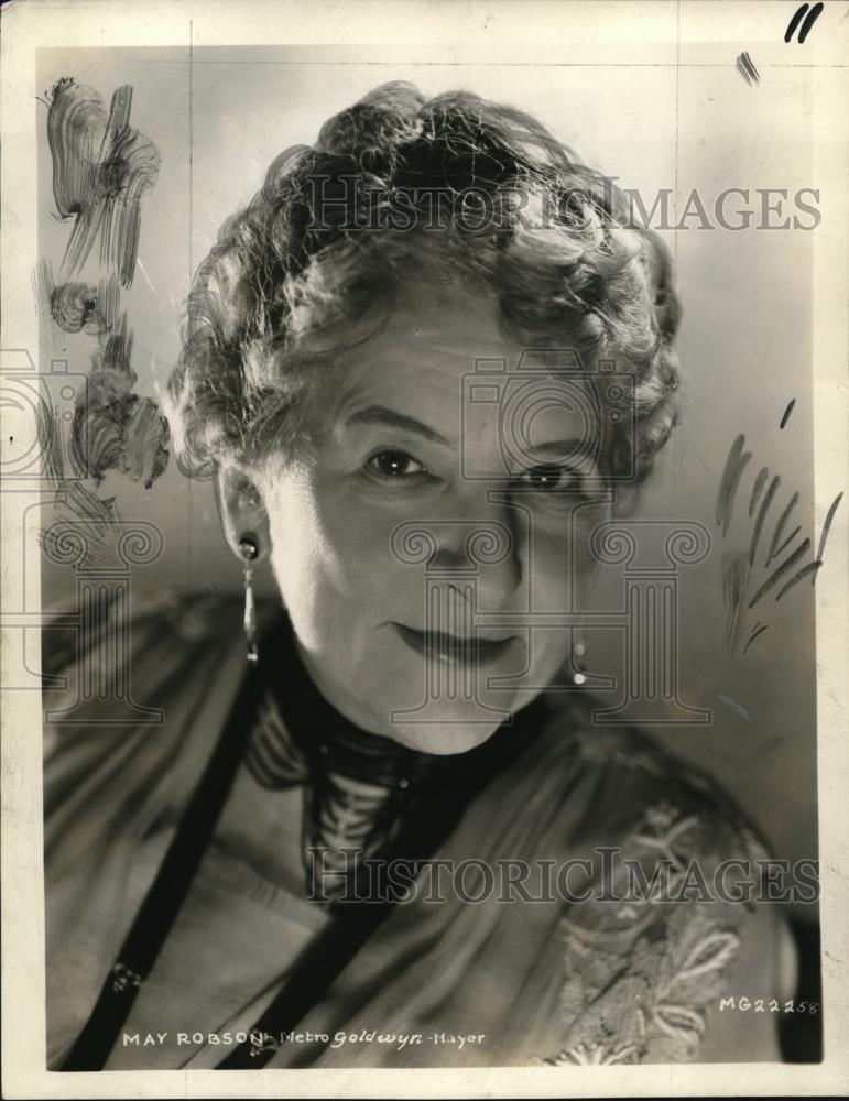 1933 Press Photo May Robson - Historic Images