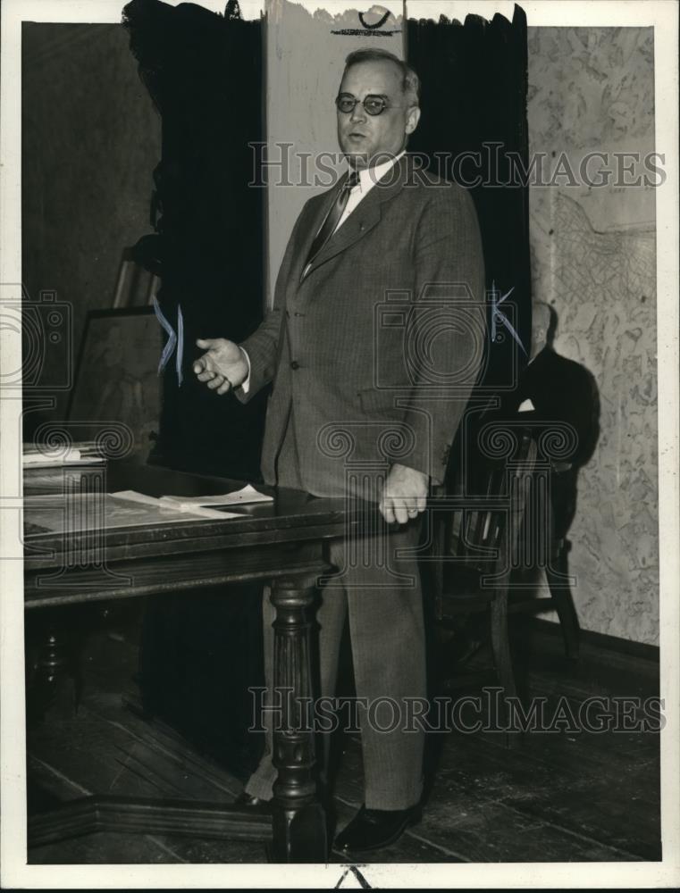 1936 Press Photo Mayor Harold H Burton - Historic Images