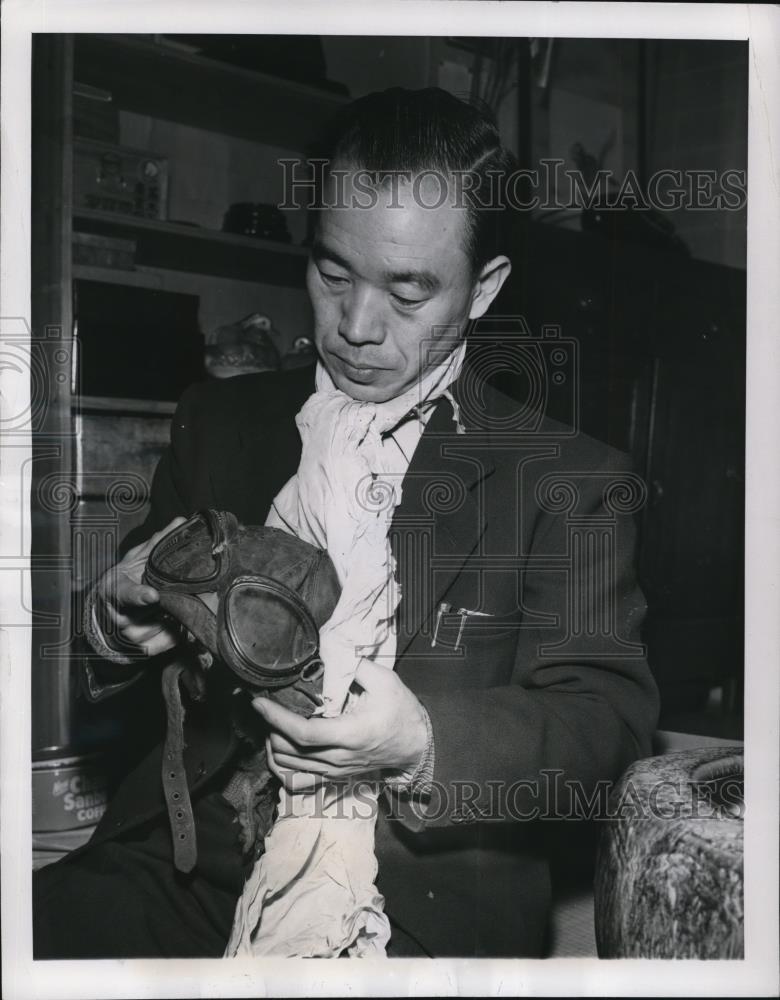 1954 Press Photo Saburi Sakai Surviving Air Ace - Historic Images