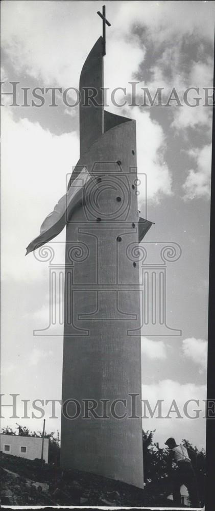 1962 Press Photo Tower, Catholic Church, Bempflingen, Architect Hans Luetkemeier - Historic Images