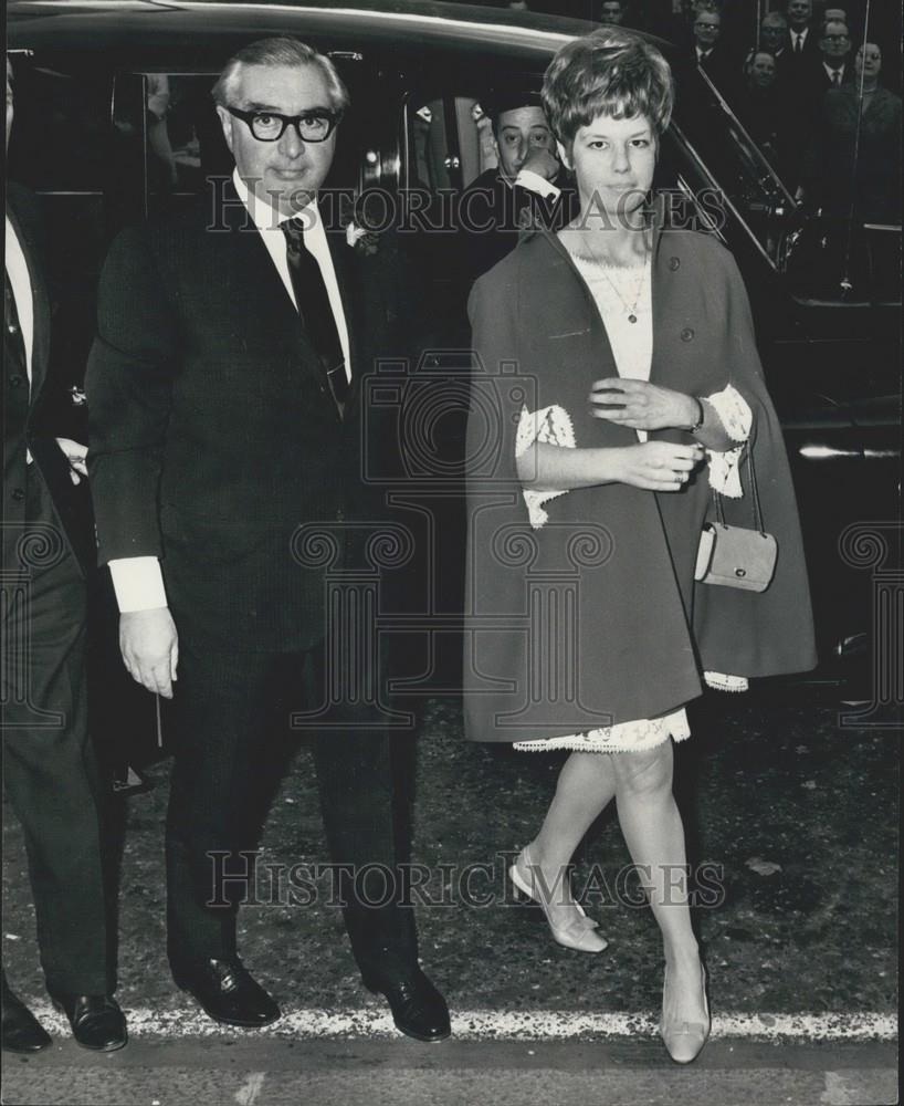 1967 Press Photo Foreign Secretary, Mr. George Brown,&amp; daughter Patricia - Historic Images