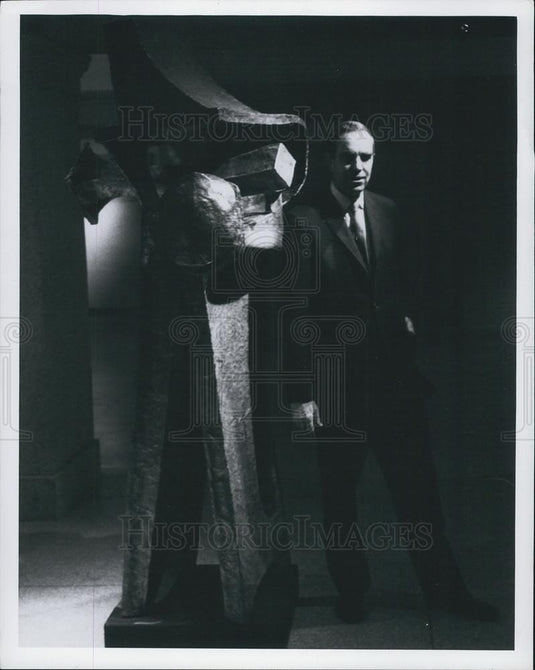 1955 Press Photo David W. Scott Director National Collection Fine Arts Defender - Historic Images