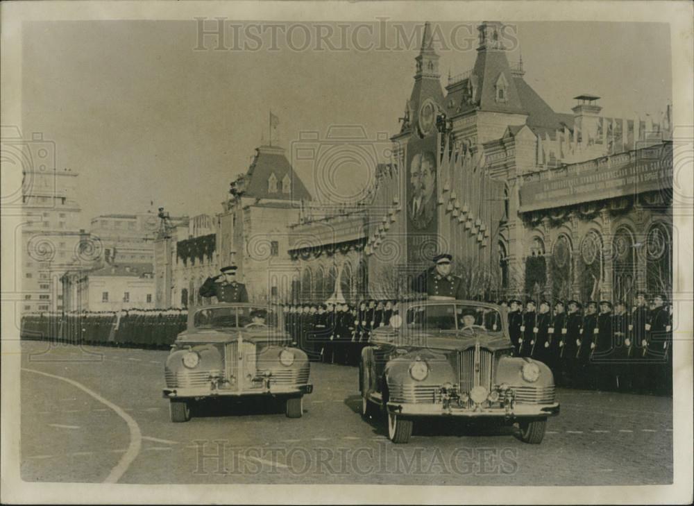 1955 Press Photo MArshal Bulganin in Moscow - Historic Images