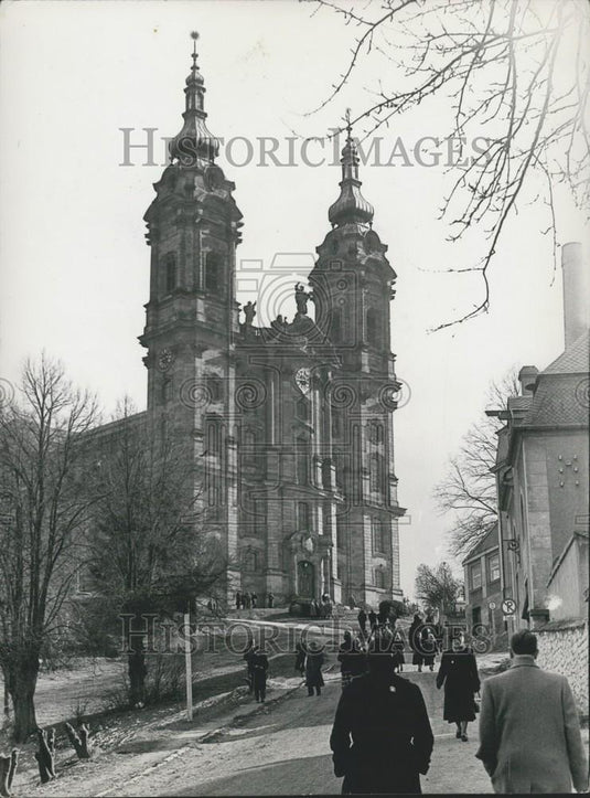 1953 Press Photo anniversary of balthossor Hermann's death the builder of vierze - Historic Images