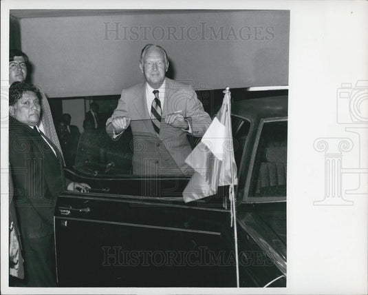 1973 Press Photo Secy State Wm P Rogers On Goodwill Tour Of Mexico - Historic Images