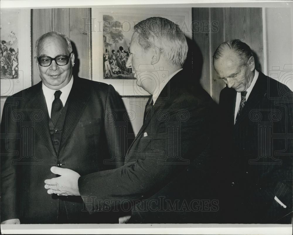 1973 Press Photo Prime Minister Heath Meets Egyptian Special Envoy - Historic Images