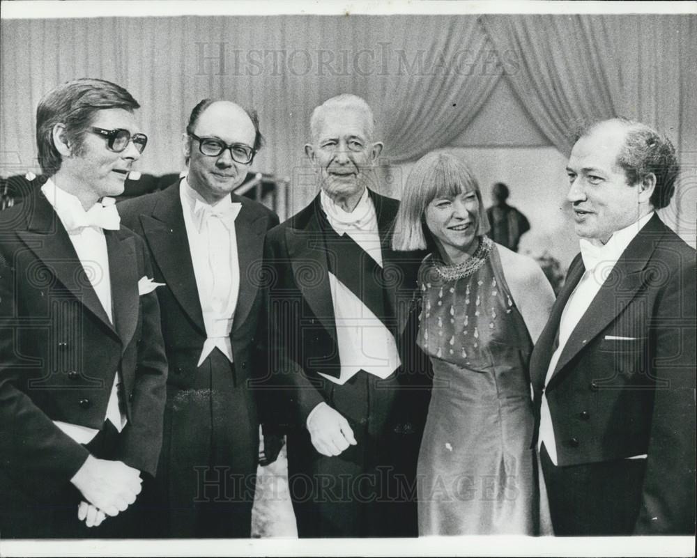 1977 Press Photo Ola Ullsten ,Per Ahlmark ,Berti Ohlin,Birgit Friggebo,Wikstrom - Historic Images