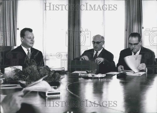 1964 Press Photo German Social Democrats Hold Party Rally - Historic Images