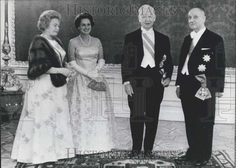 1962 Press Photo German Federal President Lubke Visits Australia - Historic Images