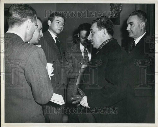 Press Photo Moshe Sharett Israeli Foreign Secretary - Historic Images