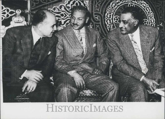 1958 Press Photo President Nasser Inaugurates Egyptian Manufacturing Company - Historic Images