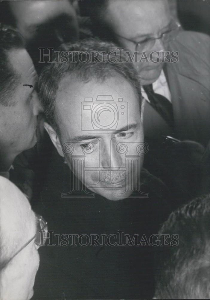 1955 Press Photo Prime Minister designate Antoine Pinay French Cabinet Crisis - Historic Images